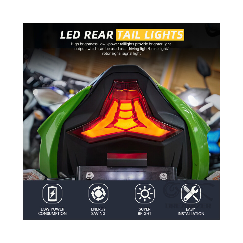 Maxpower Integrated Tail Turn Signal For Kawasaki Ninja 400 Z400 Zx10r Z1000 Zx6r Zx-6R Zx-10R Light