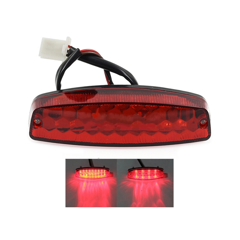 LED 3Wire 12V Brake Stop Light License Taillight Red For ATV Off-road Motorcycle Running Tail Light Universal 12V Red-image-OPC-PG8S7DR-NEW