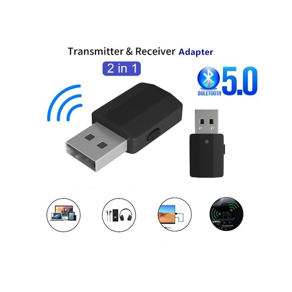 Maxpower Mini 3.5mm AUX Stereo Wireless Bluetooth Adapter 5.0 Bluetooth Transmitter Receiver for Car Music Bluetooth Transmitter
