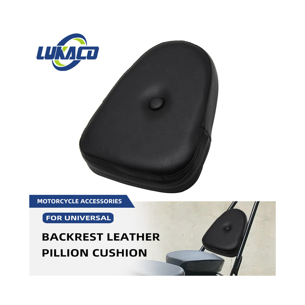 Maxpower Backrest Leather Pad Universal Motorcycle Sissy Bar Pillion Cushion For Harley Yamaha Honda Suzuki Kawasaki Chopper Cruiser
