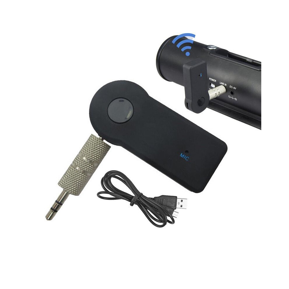 2 In 1 Wireless Tooth 5.0 Receiver Transmitter Adapter 3.5Mm Jack For Car Music Audio Aux A2dp Headphone Reciever Handsfree Blue 9190758781816