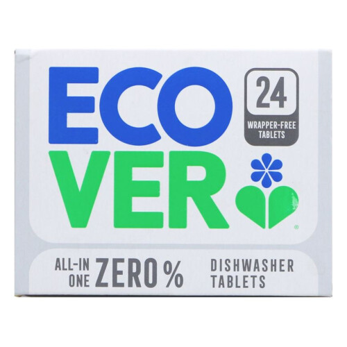 Ecover Ecover Zero % All In One Dishwasher Tablets Wrapper Free 24 Pack