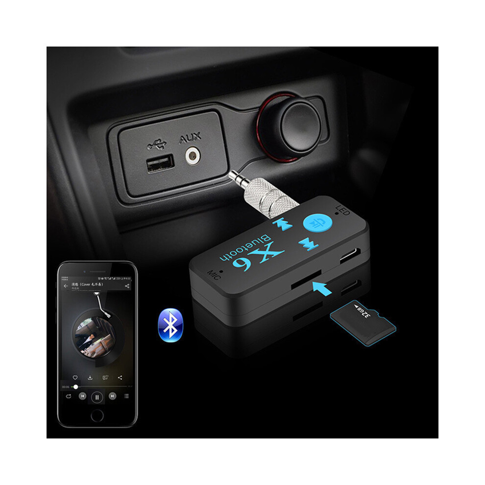 Maxpower X6 Wireless Bluetooth-Compatible Receiver Transmitter Handsfree Adapter 3.5Mm Jack For Mp3 Car Music Audio A2dp Support