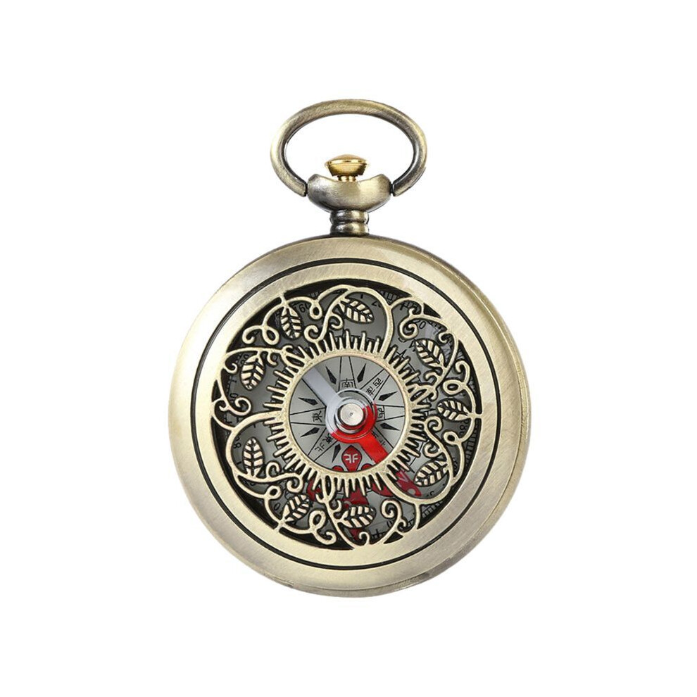 Vintage Pocket Watch Design Outdoors Hiking Navigation Watch Compass for Camping Pocket Watch with Compass Decoration Stylish