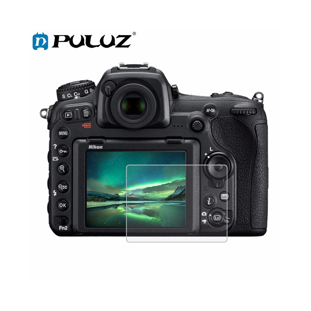 PULUZ 2.5D Curved Edge 9H Surface Hardness Tempered Glass Screen Protector for Nikon D500 D600 D610 D7100 D7200 D750 D800