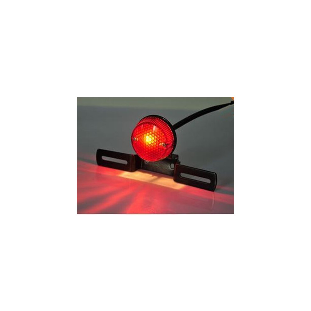 Maxpower Round Motorcycle Tail Brake For Harley Honda Kawasaki Suzuki Yamaha Cb Red/Light