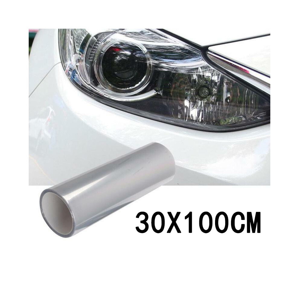 Maxpower Car Headlight Protector Film Transparent Vinyl Wrap Uv Protection For Tail/ Head/Brake/Fog Light 1 Roll 100*30Cm