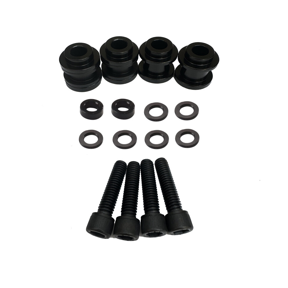 Maxpower Four Point Detachable Sissy Bar Backrest Docking Hardware Kit For Harley Softail Flde Flsl Fxlr Fxbb Flsb Fxst Flhc Black