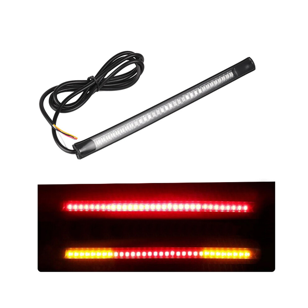 Maxpower Flexible 48 Led Motorcycle Light Bar Strip Tail Turn Signal Tail Rear Brake Stop Bulb Lamp Brake Light 12V