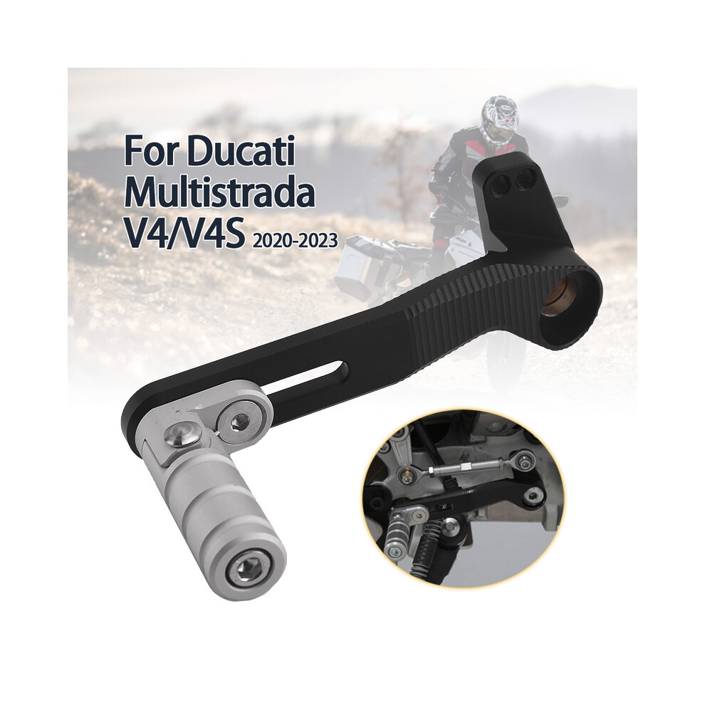 Motorcycle Gear Lever For Ducati Multistrada V4 V4S 2020-2023 Adjustable Clutch Lever Shift Lever Rod Quick Shifter Silver-image-OPC-PG8SGHP-NEW