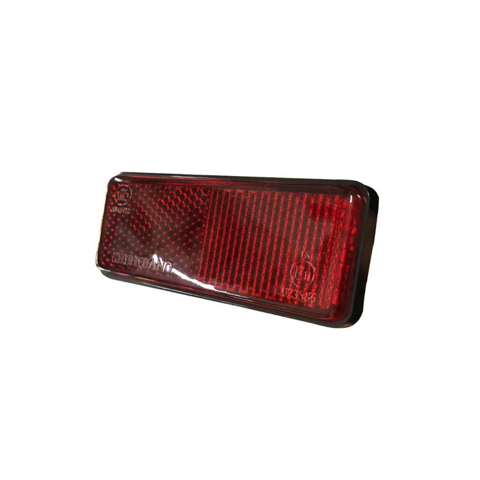 Maxpower 1Pc Atv Rear Reflector For Atv Motorcycle Dirt Bike Scooter Quad Red Rectangle Reflective Plate