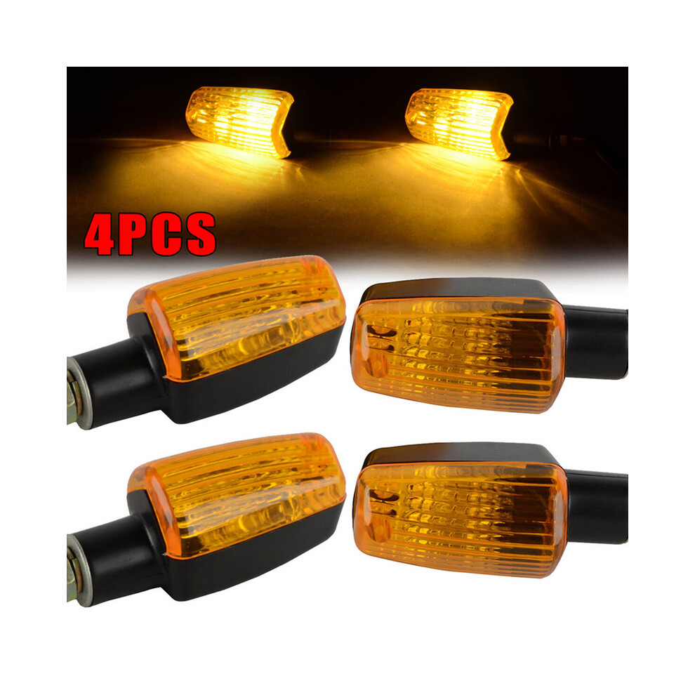 Maxpower 4Pcs Motorcycle Signal Lamp Motorcycle Turn Signals Blinker Indicator With Lens Universal Motorcycle Light/Amber