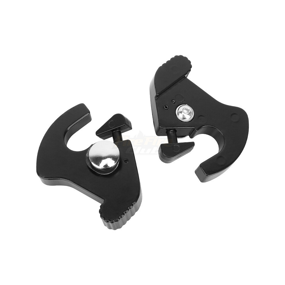 Maxpower Motorcycle Backrest Detachable Rotary Sissy Bar Luggage Racks Latch Latches Clips Kit For Harley Electra Road Street Glide Black