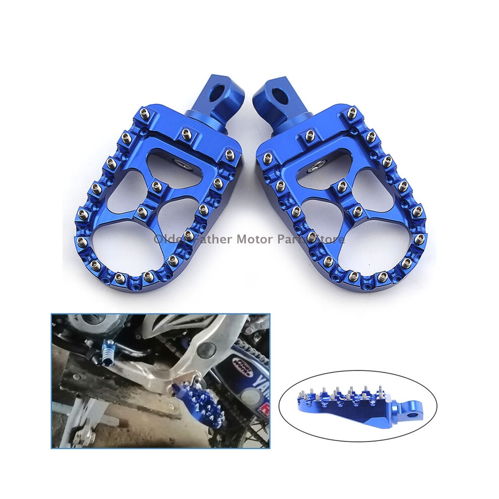 Maxpower Motorcycle Aluminum Mx Style Foot Pegs Wide Footrests Pedals For Harley Dyna Softail Fatboy Street Bob Sportster 883 1200