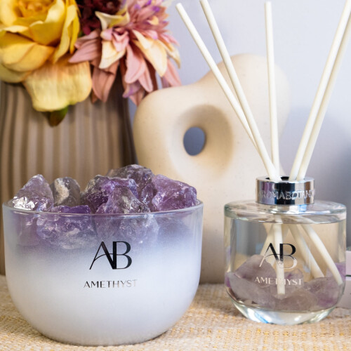 Aromabotanical Crystal Infused Reed Diffuser - Amethyst 1