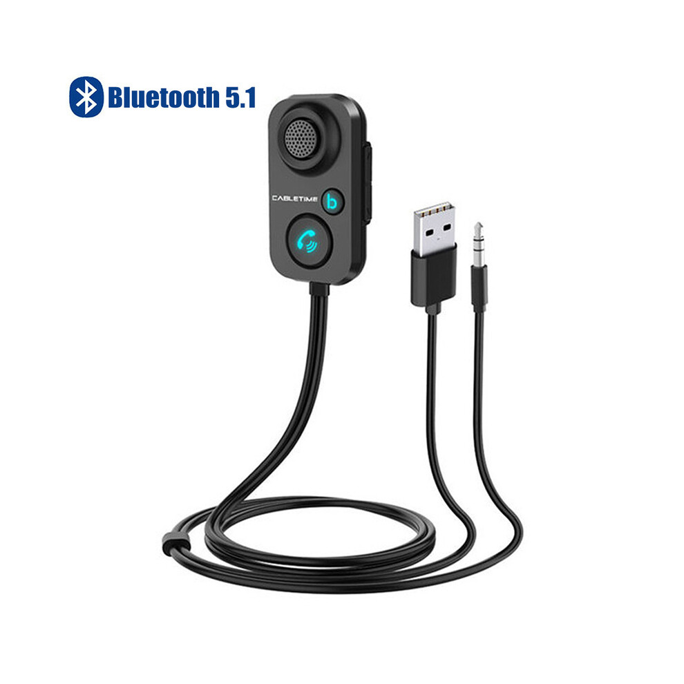 Maxpower Bluetooth Receiver 5.1 Aux Audio 3.5Mm Wireless Adapter For Hands-Free Car Amplifier Speaker Headphone Car Accessories