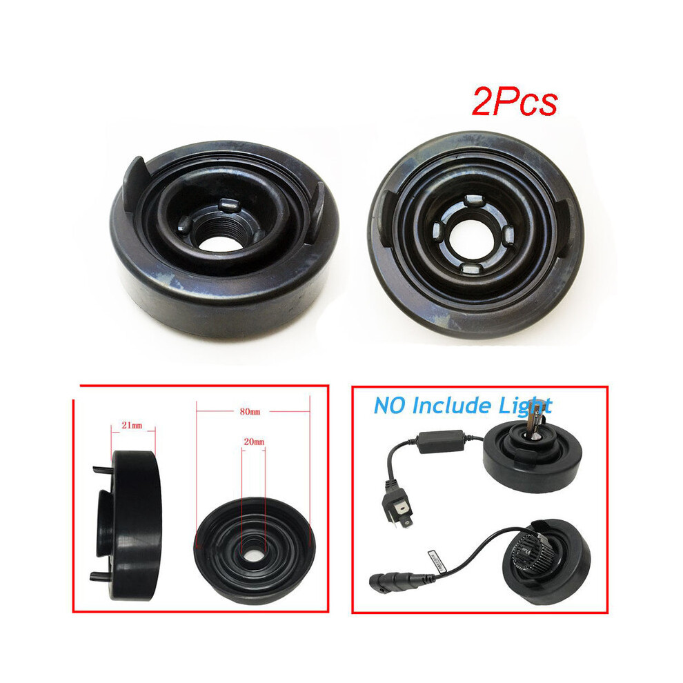 2Pcs Car Headlight Dust Cover Cap 80Mm Hid Led Headlight Dust Cover Sealing Cap Soft Rubber Headlight Waterproof Dustproof 9190758866285