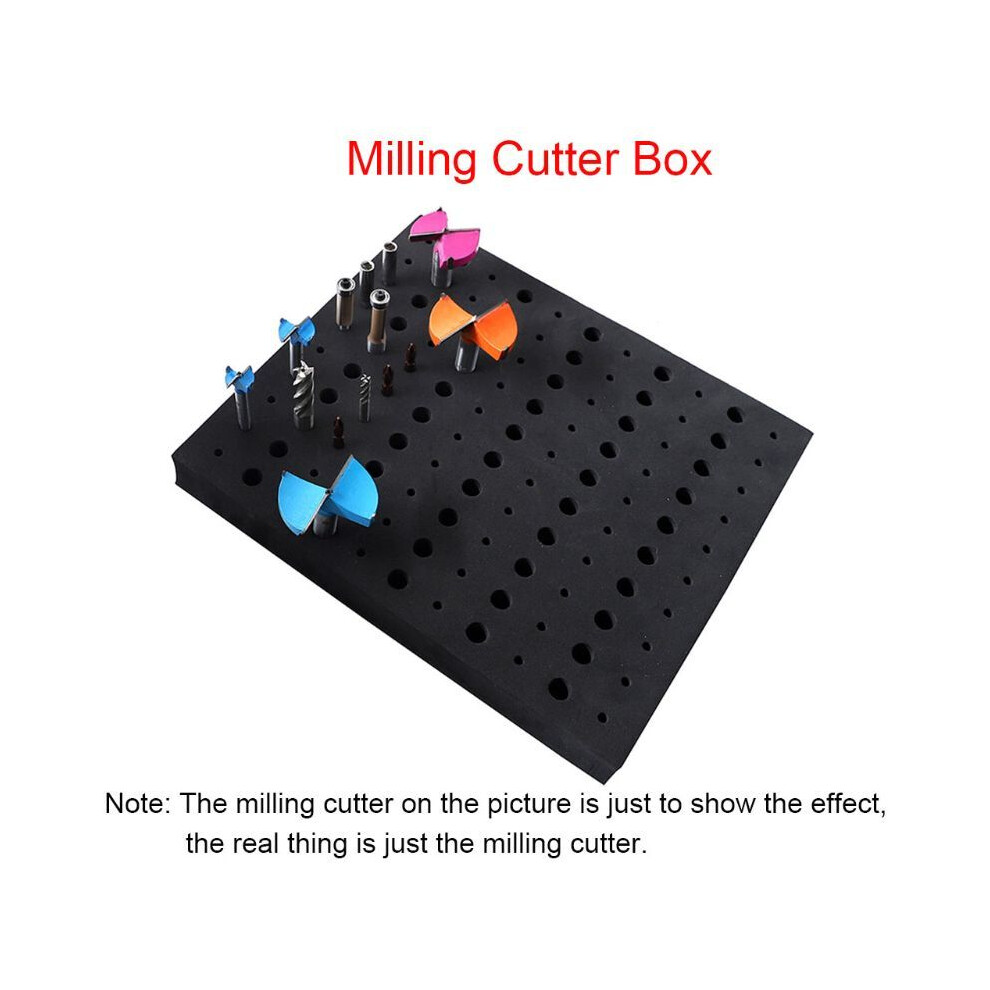 110 Holes Router Bit Tray Storage Holder for 1/4'' 1/2'' Shank Milling Cutters new
