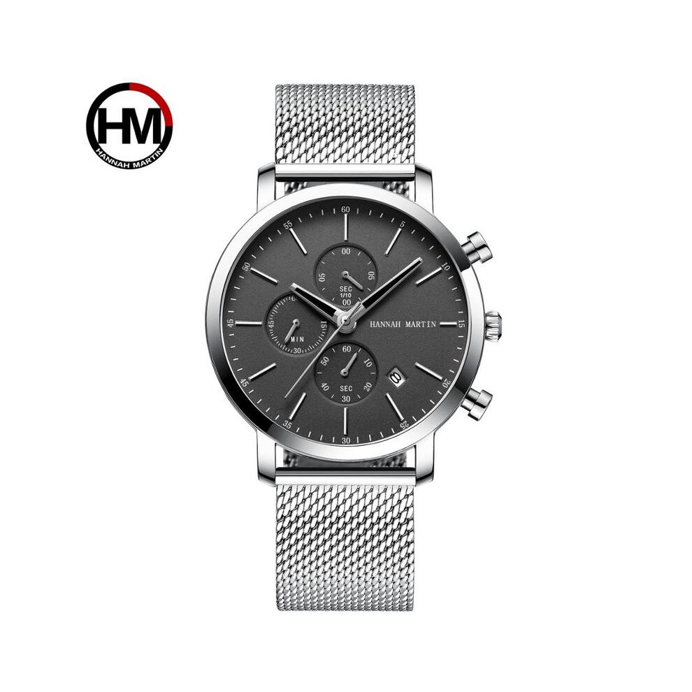 (109H-WYY) Montres pour hommes Top Fashion Multifonction Petit cadran en acier inoxydable Mesh Business Montres étanches