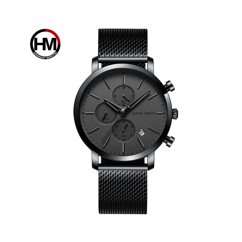 (109H-WHH) Montres pour hommes Top Fashion Multifonction Petit cadran en acier inoxydable Mesh Business Montres étanches