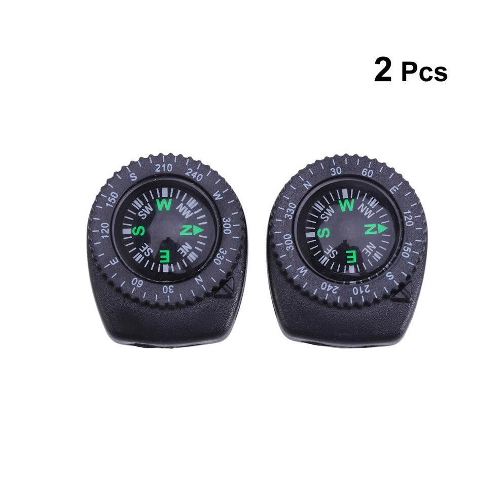 2Pcs Detachable Professional Wrist Compass for Watches Waterproof Outdoor Watch Camping Professional Wrist