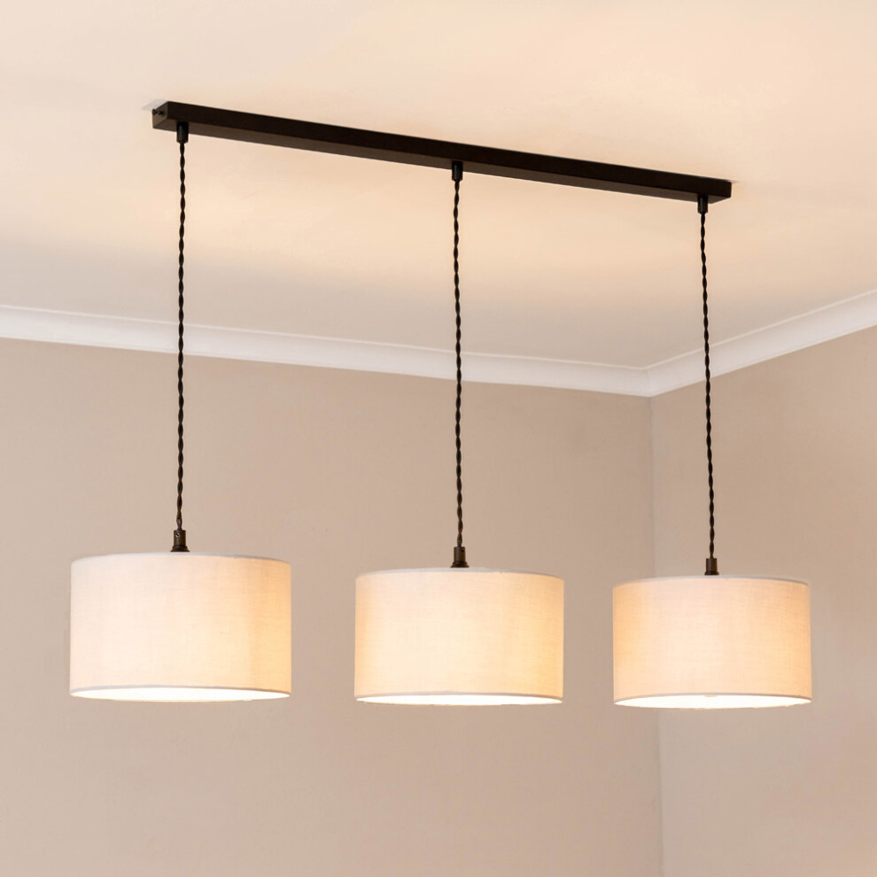 ValueLights Shaw Diner Bar 3 Chrome Gold Black Adjustable Ceiling Light
