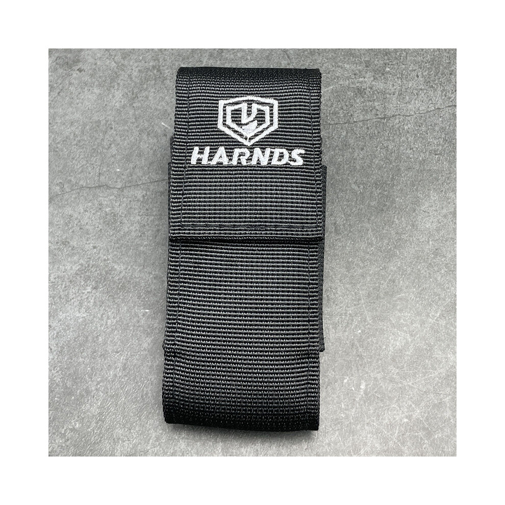 HARNDS AK4011 Ballistic Nylon Sheath with Belt Clip Multi Tool Holster with Elastic Side Panels EDC Tools Knife Pouch