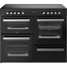 Belling Cookcentre 110E 110cm Electric Range Cooker with Ceramic Hob – Black – A/A Rated