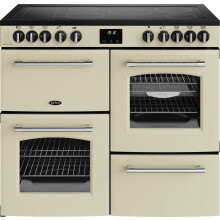 Belling Farmhouse 100E 100cm Electric Range Cooker with Ceramic Hob – Cream – A/A Rated