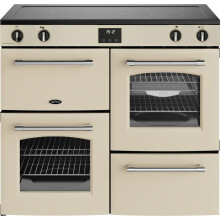Belling Farmhouse 100Ei 100cm Electric Range Cooker with Induction Hob – Cream – A/A Rated