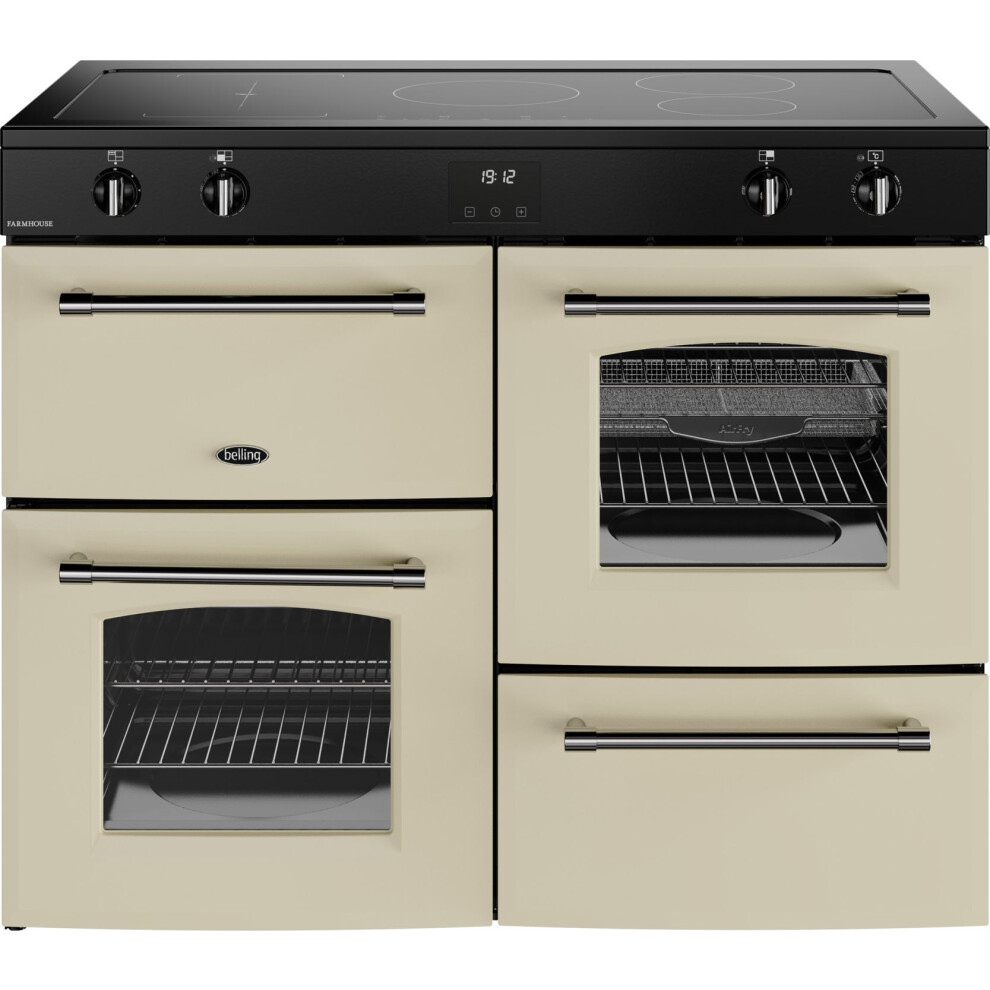 Belling Farmhouse 110Ei 110cm Electric Range Cooker with Induction Hob – Cream – A/A Rated