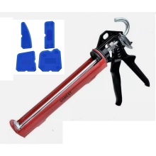 GOBEST mastic silicone gun for 225mm tubes and silicone finishing tool set 4pcs