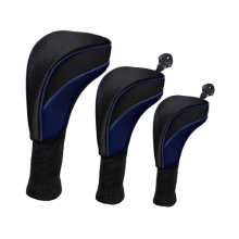 Golf Club Set Head Set Wood Club Cover Breathable Mesh Fabric 1/3/5/ Cap Cover Head Cap Set Golf Parts