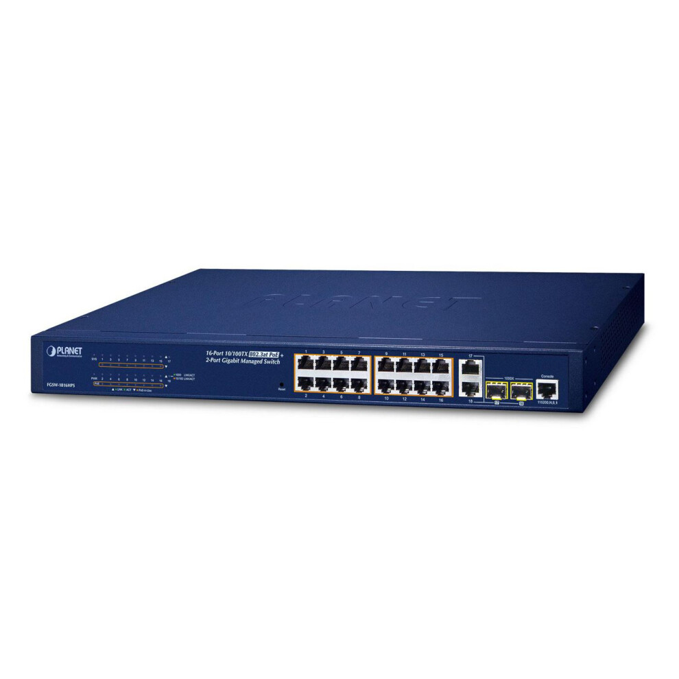 16-Port 10/100Tx 802.3At 4711605280129