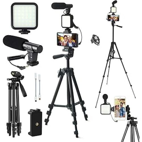 Vlogging Kit,YouTube Starter Kit,Vlogging Kit for iPhone/Androidphone