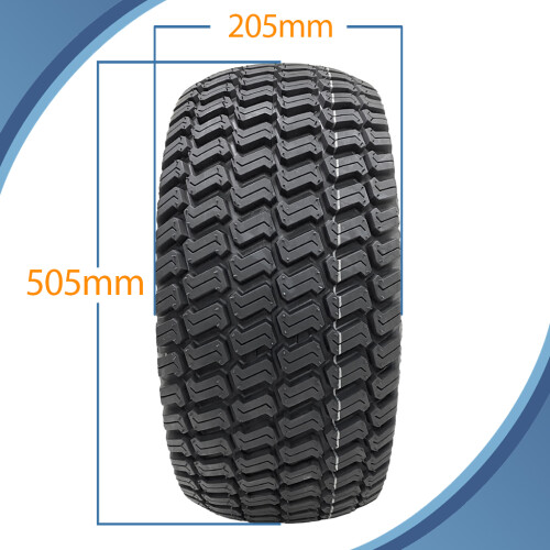Parnells Roda de cortador de grama 20x8,00-10 Wanda Grass 4 polegadas PCD com marcação eletrônica para estrada legal (conjunto de 2) 2