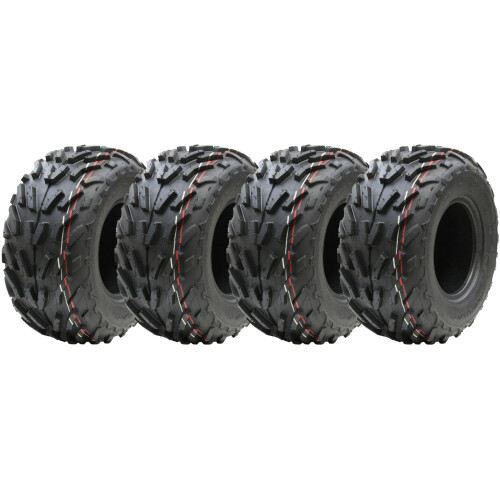 Parnells Wanda 16x8.00-7 pneus quad ATV, pneu ATV E marcado 7" polegadas, Conjunto de 4