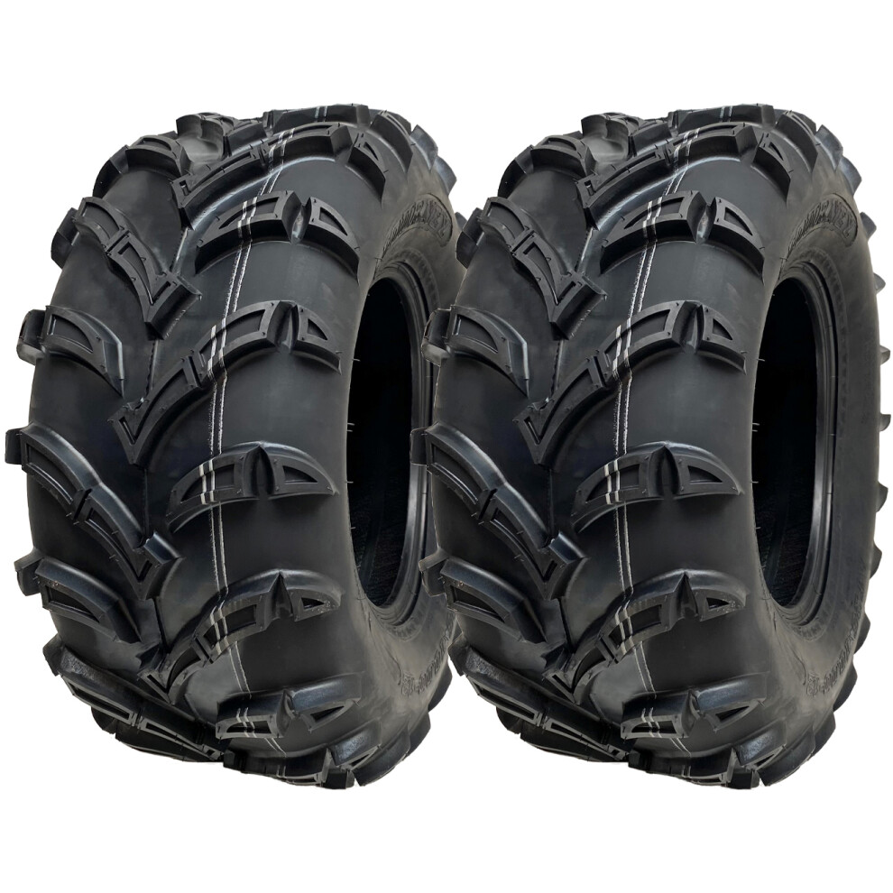 Wanda Tyre 25X10.00-12 Atv Quad Tyres 6Ply Wanda P377 E-Marked Road Legal 50J (Set Of 2)