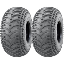 22x11.00-8 ATV Quad Tyres Wanda P308 Knobby Open Centre Road Legal (Conjunto de 2)
