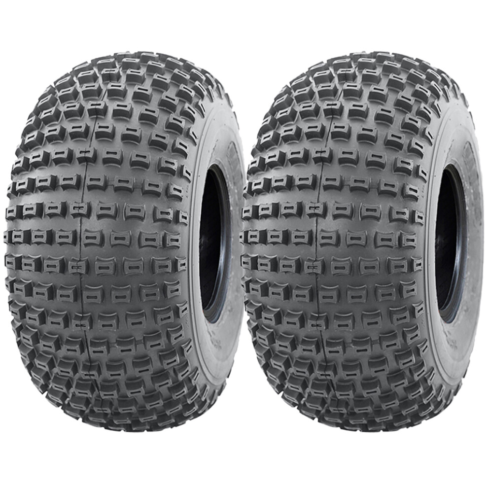 Parnells 22X11.00-8 Knobby Atv Tyre Quad Trailer E-Marked Road Legal 4Ply P322 (Set Of 2)