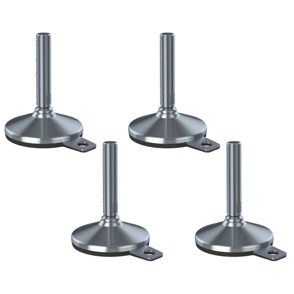 Stainless Levelling Foot M20x100 105Mm Base & Anti-Vibration Pad 8800Kg-Set Of 4 5056116816559