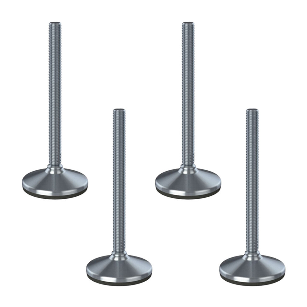 Stainless Levelling Foot M20x230 105Mm Base & Anti-Vibration Pad 8800Kg-Set Of 4 5056116816498