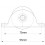 50mm Round groove wheel in support bracket 8