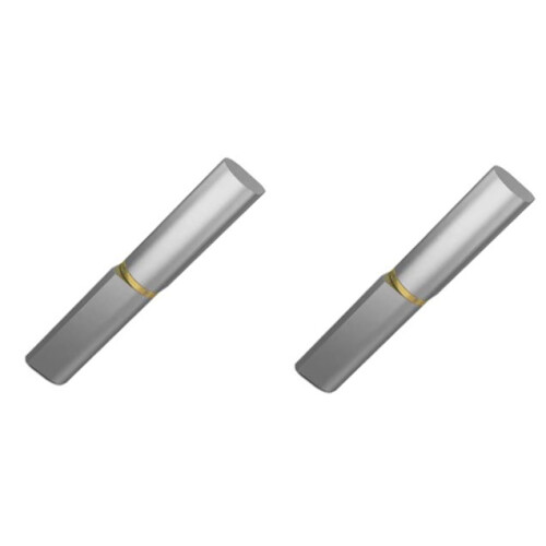 Scharnier 80mm Stahl-Fallprofil schweißbar fester Stift - 2er Set