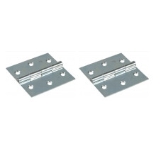 Scharnier 40x40 verzinkte quadratische Form - 1 Paar - 2 Stk.