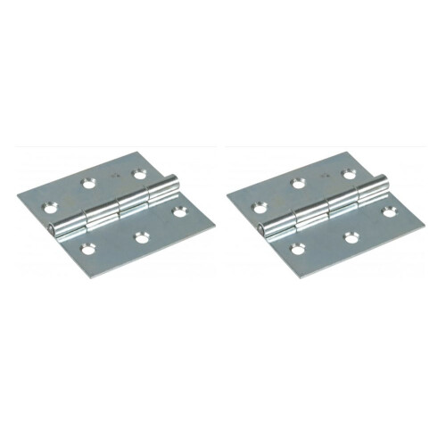 Scharnier 63x63 Verzinkte quadratische Form - 1 Paar - 2 Stk