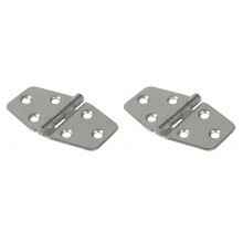 Scharnier 40x70mm aus Edelstahl - 1 Paar - 2 Stück