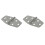 Hinge 40x70mm stainless steel - 1pair - 2pcs 1