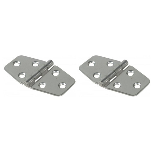 Hinge 40x70mm stainless steel - 1pair - 2pcs