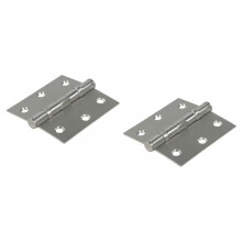Scharnier Schwerlast 76x64mm mit 2 Kugellagern aus Edelstahl - 1 Paar - 2 Stück